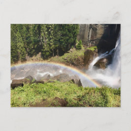 Yosemite Nationalpark Kalifornien Regenbogen am Wa Postkarte