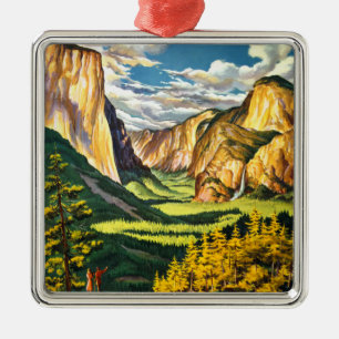 Yosemite Nationalpark Kalifornien Reise Kunst Ornament Aus Metall