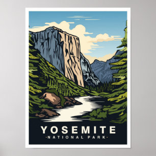 Yosemite Nationalpark Kalifornien USA Reise Poster