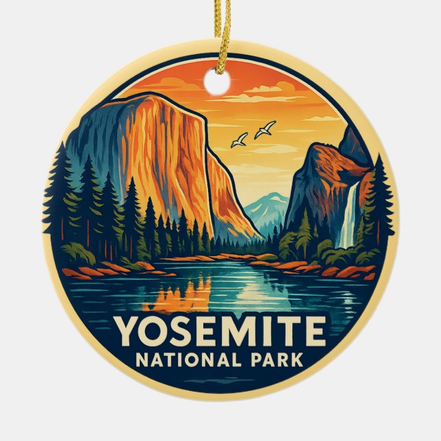 Yosemite-Nationalpark Keramik Ornament (Vorne)