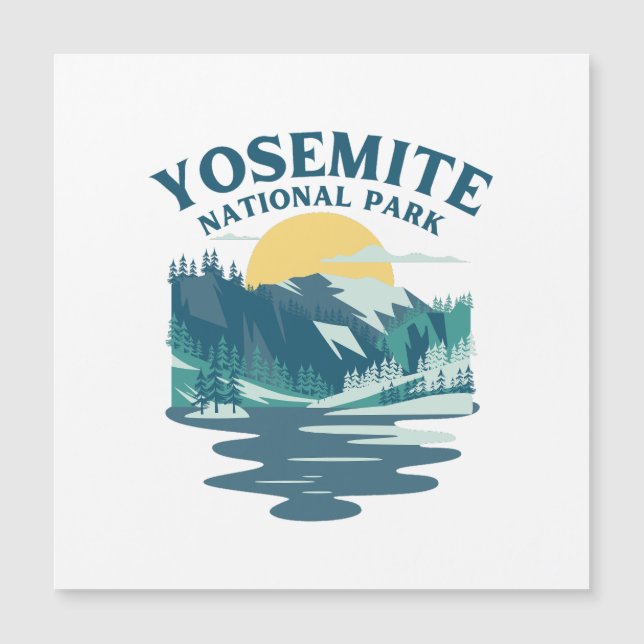 Yosemite-Nationalpark  Magnetkarte (Vorderseite)