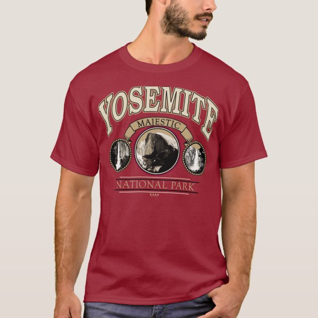 Yosemite Nationalpark majestätisches Fall-T-Shirt T-Shirt (Vorderseite)