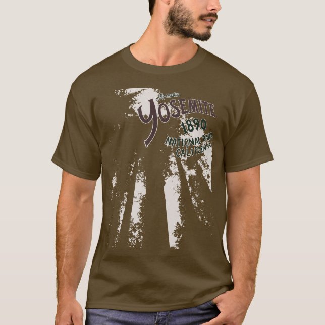 Yosemite Nationalpark Mammutbaum-T-Shirt T-Shirt (Vorderseite)