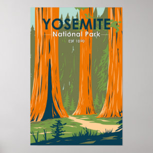 Yosemite Nationalpark Mariposa Grove Poster