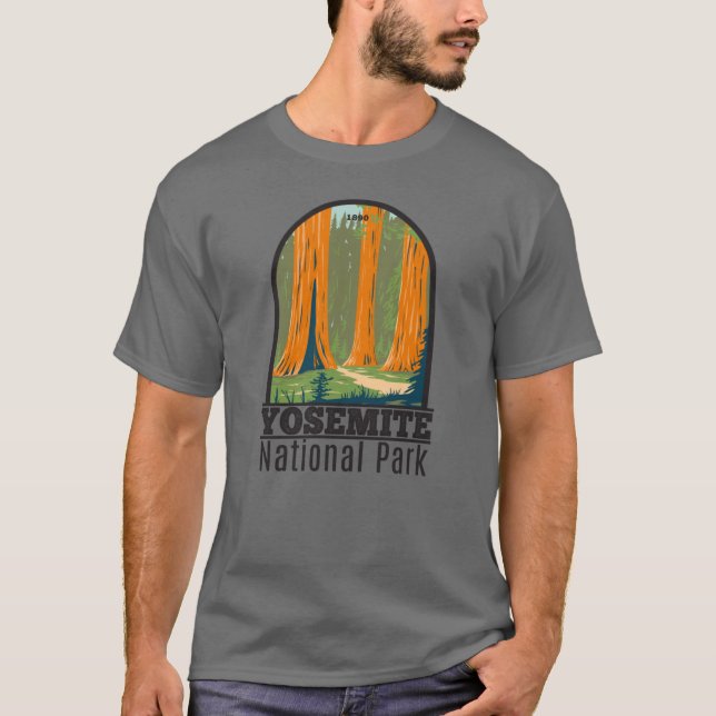 Yosemite Nationalpark Mariposa Grove T-Shirt (Vorderseite)