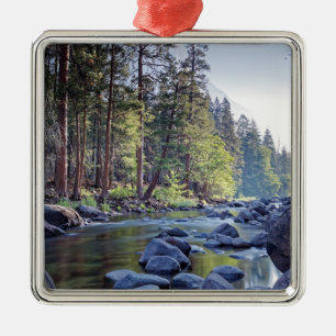 Yosemite Nationalpark Merced Fluss- Am Ornament Aus Metall