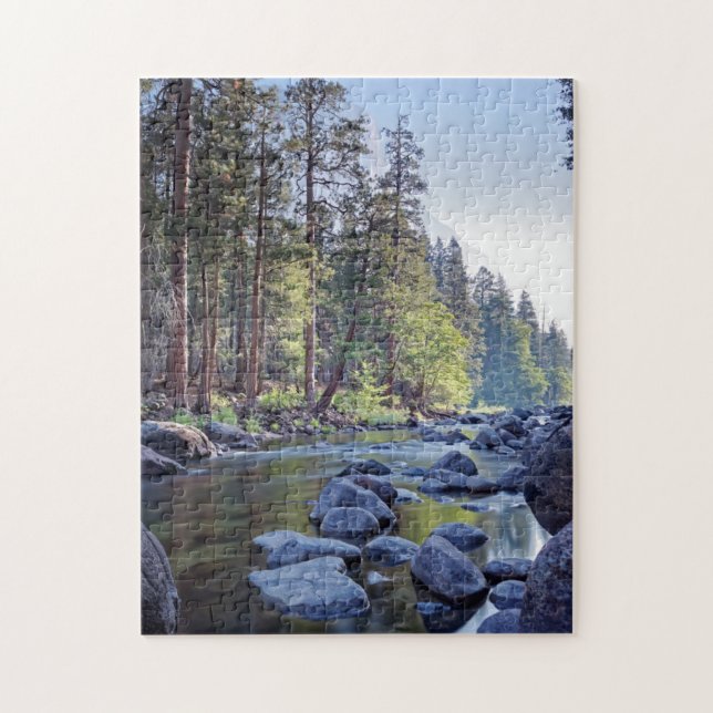Yosemite Nationalpark Merced Fluss-| Am Puzzle (Vertikal)