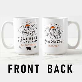 Yosemite Nationalpark Minimalistisch Sunset Mounta Kaffeetasse