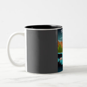 Yosemite Nationalpark Night Sky Stars Naturetbahn Zweifarbige Tasse