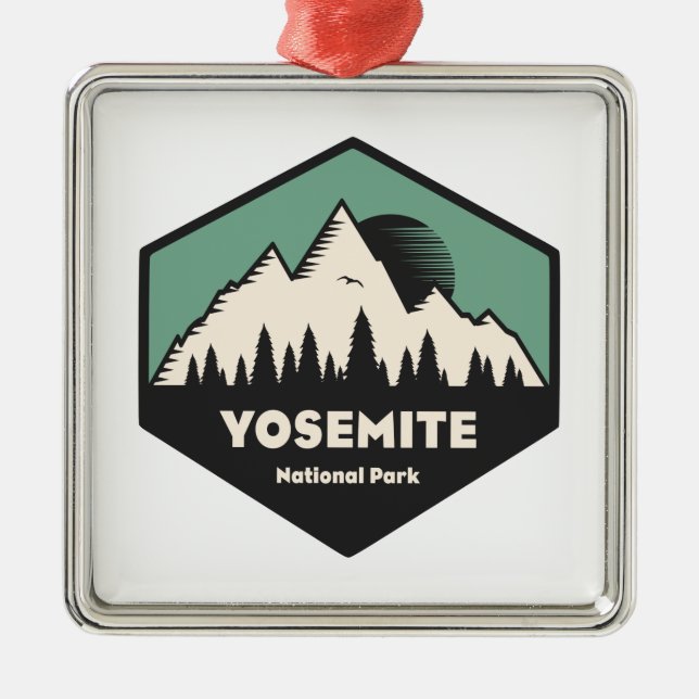Yosemite-Nationalpark Ornament Aus Metall (Vorne)
