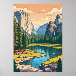Yosemite-Nationalpark Poster