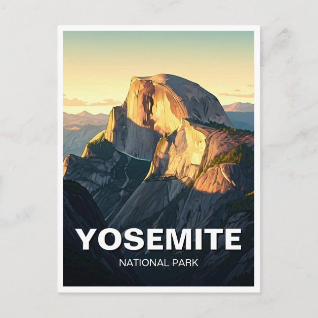 Yosemite-Nationalpark Postkarte (Vorderseite)