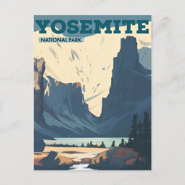 Yosemite-Nationalpark Postkarte (Vorderseite)