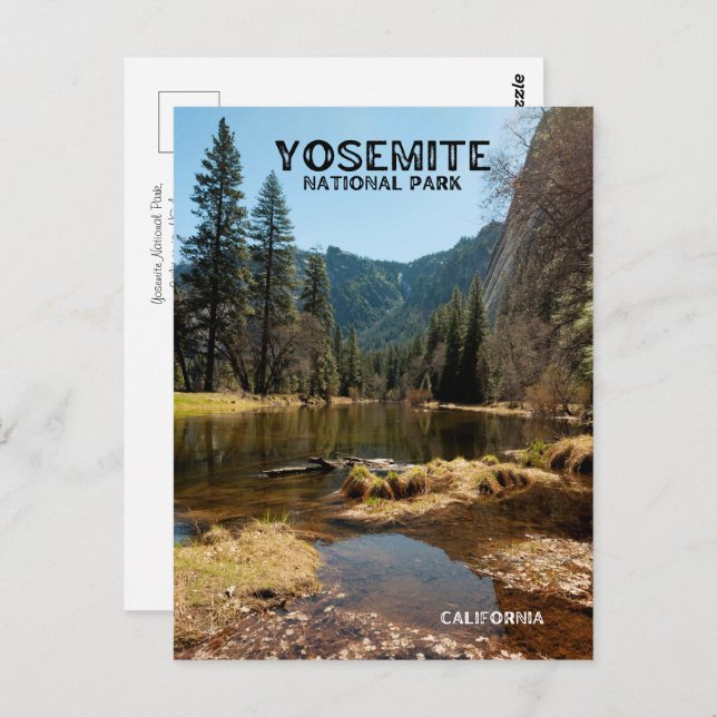 Yosemite-Nationalpark Postkarte (Vorne/Hinten)