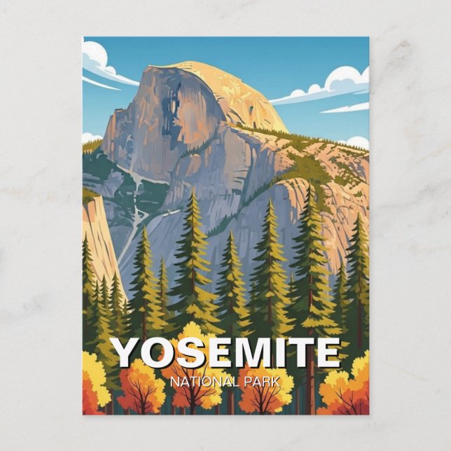 Yosemite-Nationalpark Postkarte (Vorderseite)