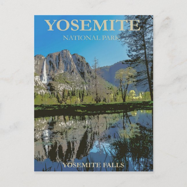 Yosemite Nationalpark Postkarte (Vorderseite)
