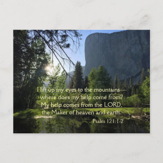 Yosemite Nationalpark Psalm Postcard Postkarte