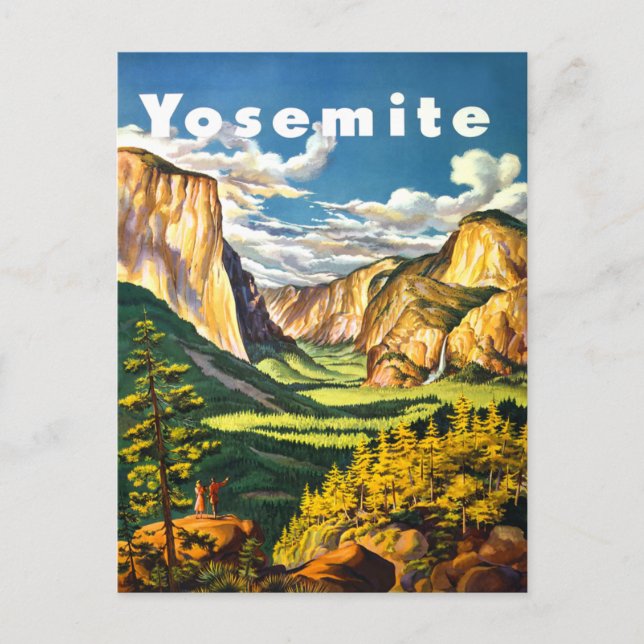 Yosemite Nationalpark Reisen Postkarte (Vorderseite)