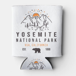 Yosemite Nationalpark Retro Sunset Mountain Dosenkühler