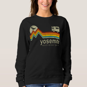 Yosemite Nationalpark Retro Vintager Bergsee-Zaube Sweatshirt