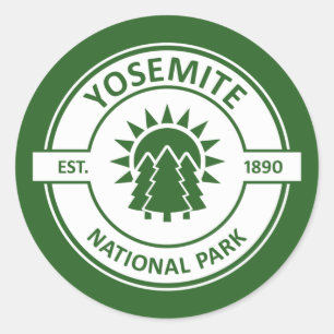 Yosemite-Nationalpark Runder Aufkleber