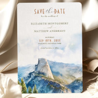 Yosemite Nationalpark Save the Date Halbkuppel