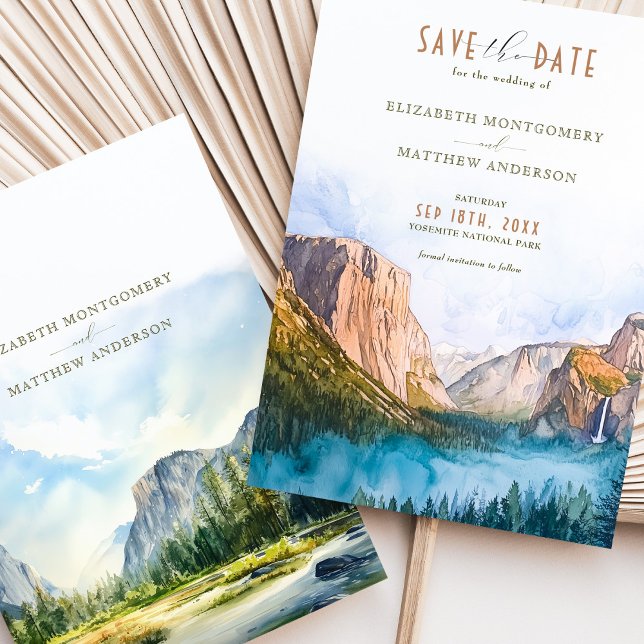 Yosemite Nationalpark Save the Date Tunnel View Einladung (Von Creator hochgeladen)