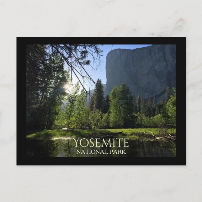 Yosemite Nationalpark Tourist Postkarte (Vorderseite)