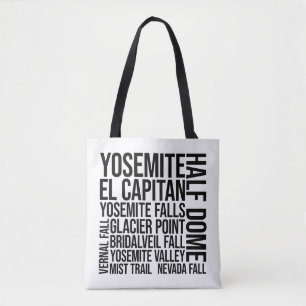 Yosemite Nationalpark Typografie