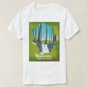 Yosemite Nationalpark Urlaubsposter. T-Shirt