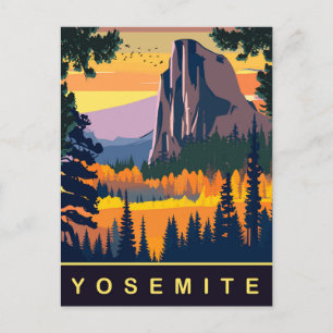 Yosemite, Nationalpark, USA, Reise Postkarte
