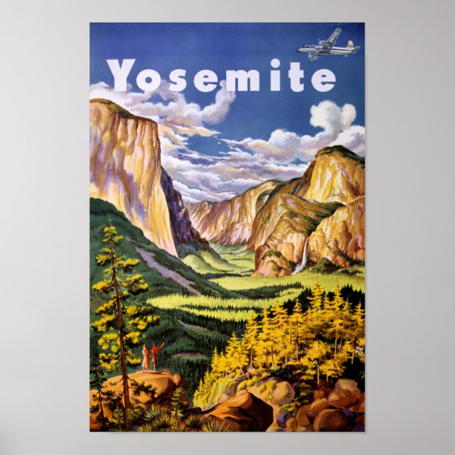 Yosemite Nationalpark Vintage Poster