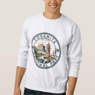 Yosemite Nationalpark Vintages Gebirge Sweatshirt