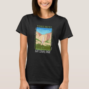 Yosemite Nationalpark Wasserfall gestörter Vintag T-Shirt