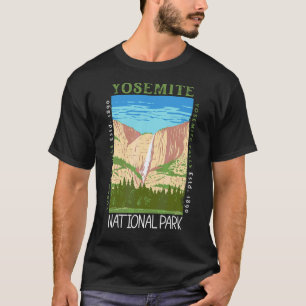Yosemite Nationalpark Wasserfall gestörter Vintag T-Shirt