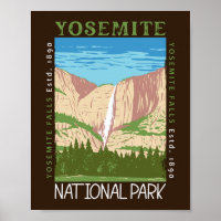 Yosemite Nationalpark Wasserfall Rückstand