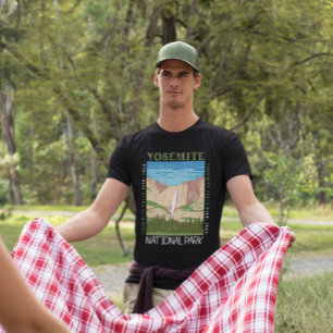 Yosemite Nationalpark Wasserfall Rückstand T-Shirt