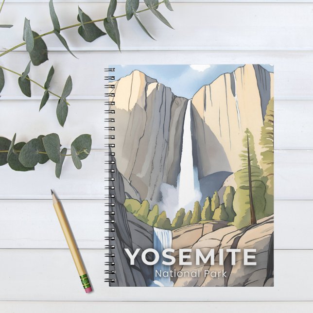 Yosemite-Nationalpark | Wasserfarbenreise Notizblock (Von Creator hochgeladen)