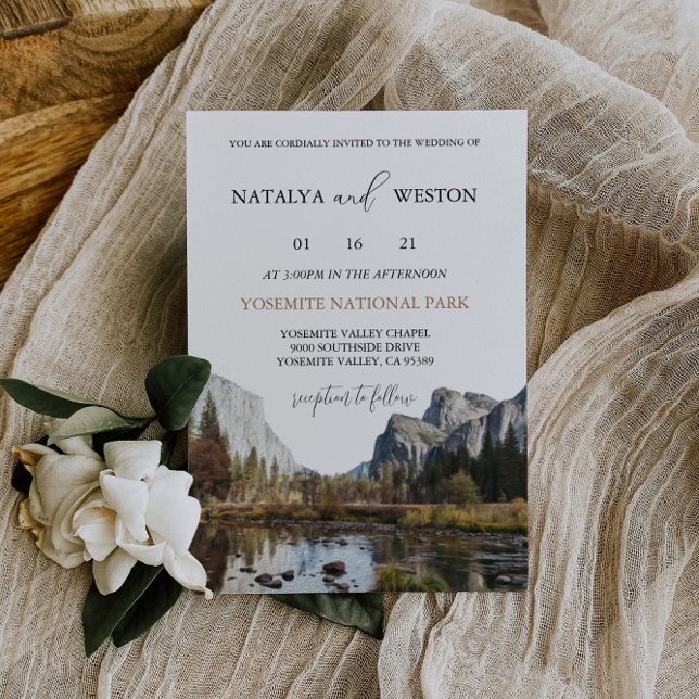 Yosemite Nationalpark Wedding Einladung Einfach (Von Creator hochgeladen)
