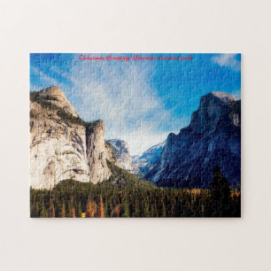 Yosemite Nationalpark. Weihnachtsgrüße Puzzle