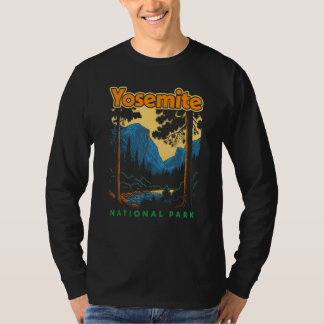 Yosemite Nationalpark Yosemite Valley Retro 80er T-Shirt