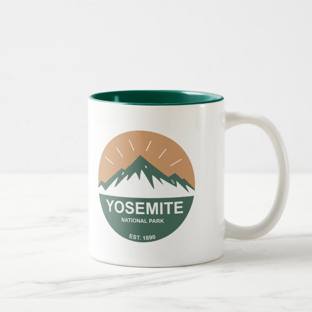 Yosemite-Nationalpark Zweifarbige Tasse (Rechts)