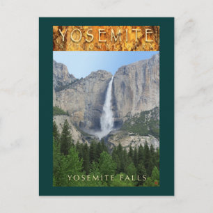 YOSEMITE NAT'L PARK-California-Yosemite Falls- Postkarte