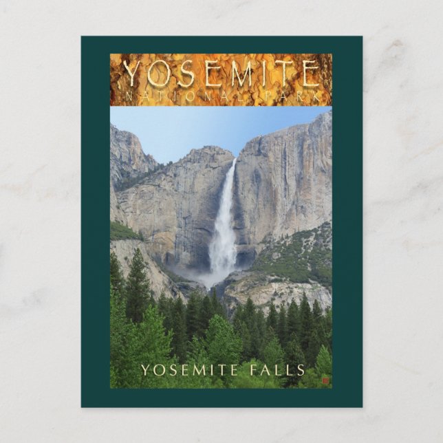 YOSEMITE NAT'L PARK-California-Yosemite Falls- Postkarte (Vorderseite)