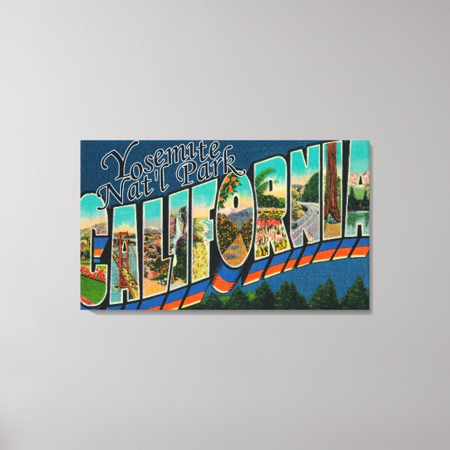 Yosemite Nat'l Park, Kalifornien Leinwanddruck (Vorderseite)
