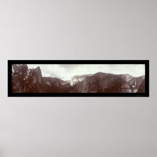 Yosemite Panorama Foto 1899 Poster