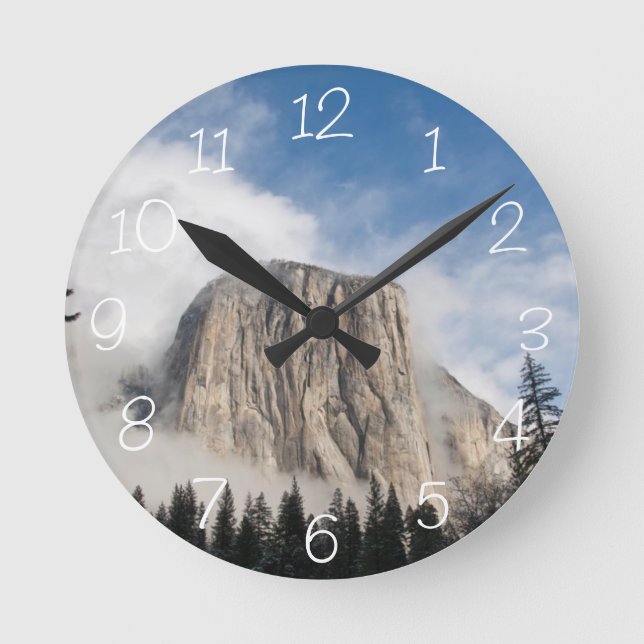 Yosemite Runde Wanduhr (Vorderseite)