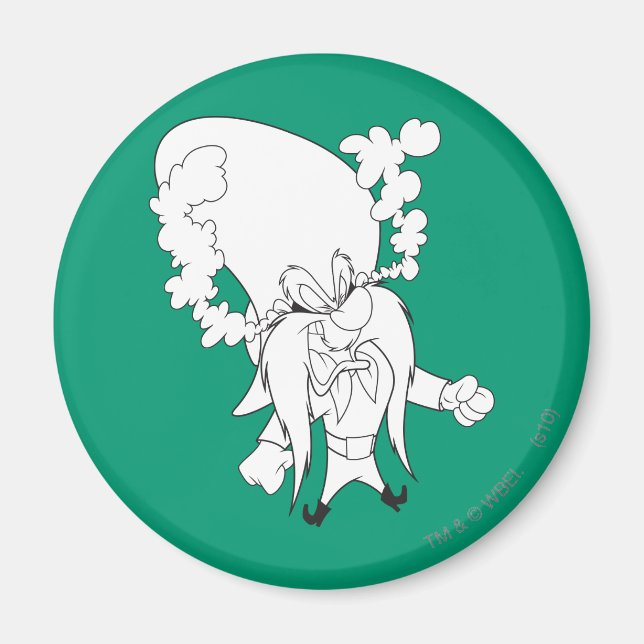 Yosemite Sam Steaming Mad Magnet (Vorne)