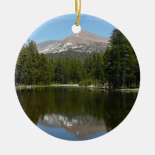 Yosemite-See-Reflexion Keramik Ornament