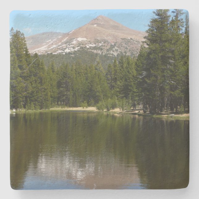 Yosemite-See Reflexion Steinuntersetzer (Vorderseite)